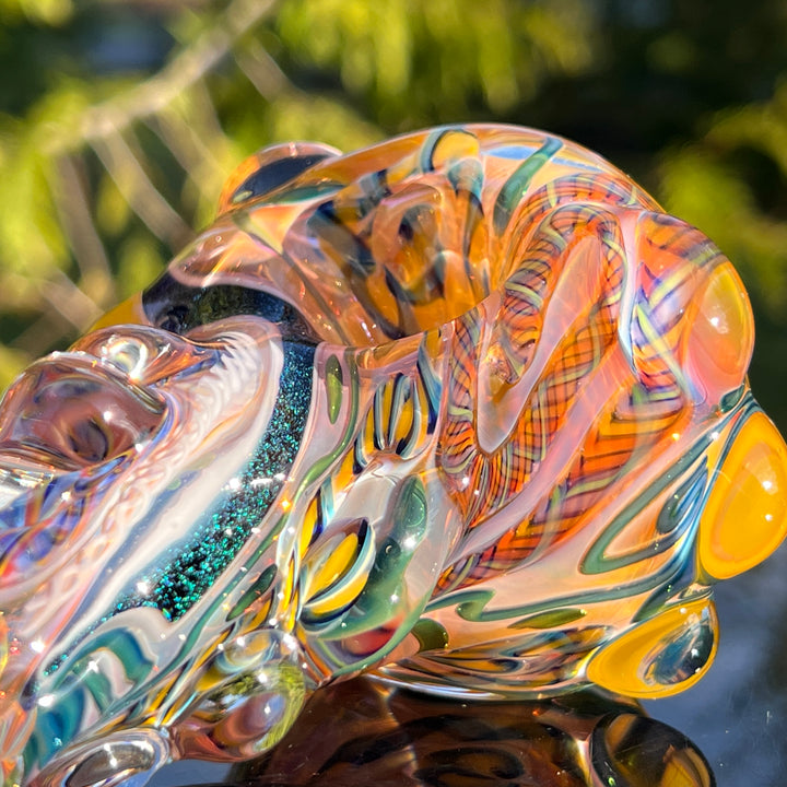 Molten Thick and Twisted Pipe Glass Pipe Molten Imagination