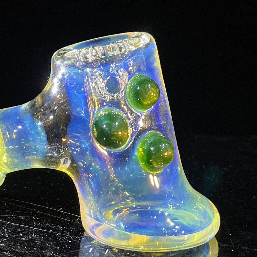 Silver Fumed Hash Hammer Glass Pipe Crondo Glassics   