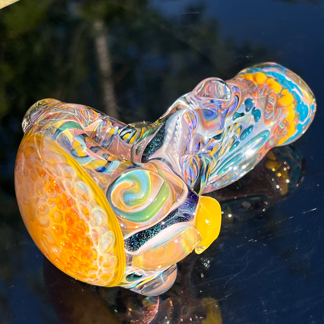 Molten Thick and Twisted Pipe Glass Pipe Molten Imagination