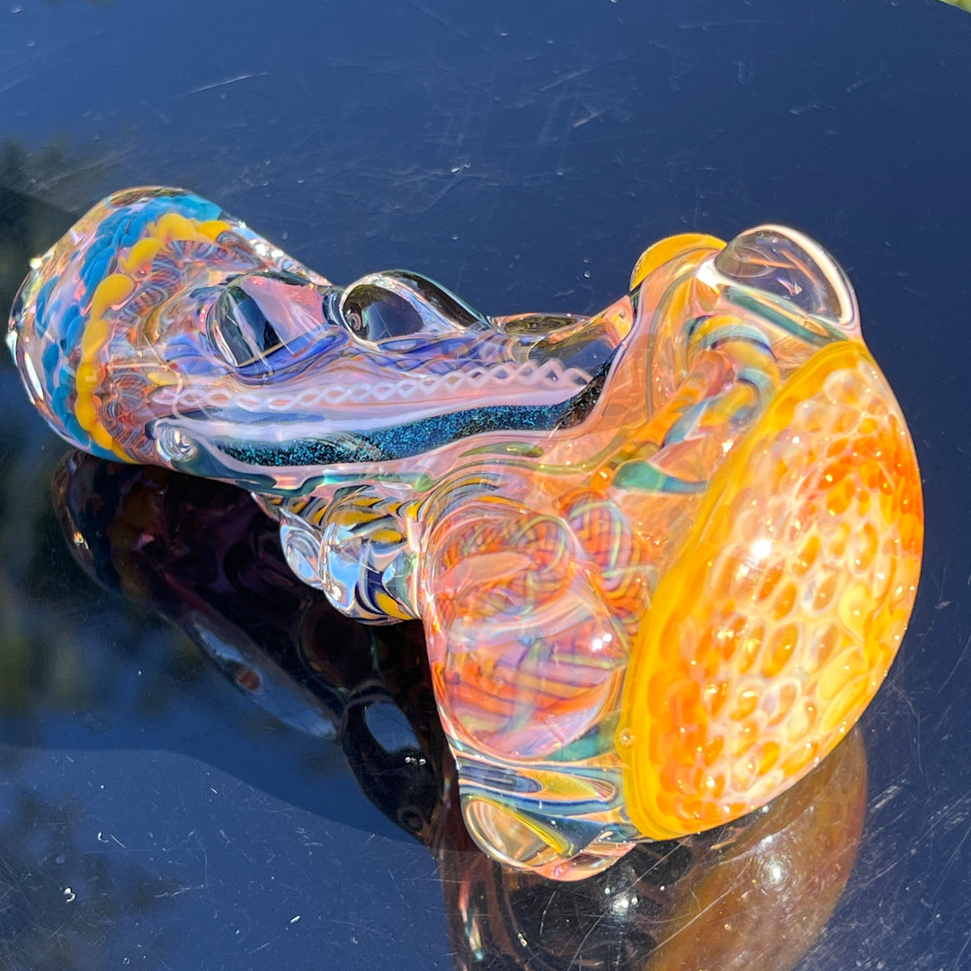 Molten Thick and Twisted Pipe Glass Pipe Molten Imagination