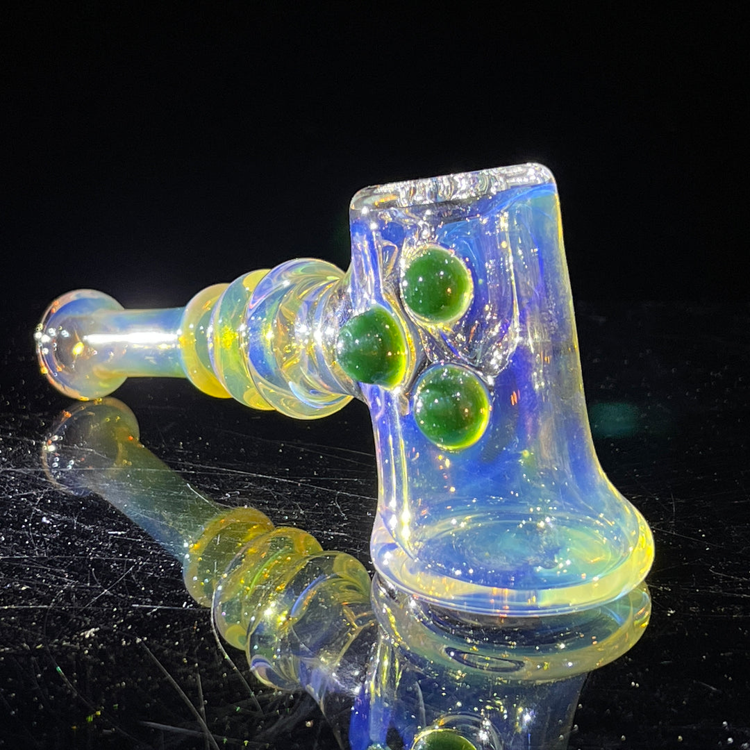 Silver Fumed Hash Hammer Glass Pipe Crondo Glassics   