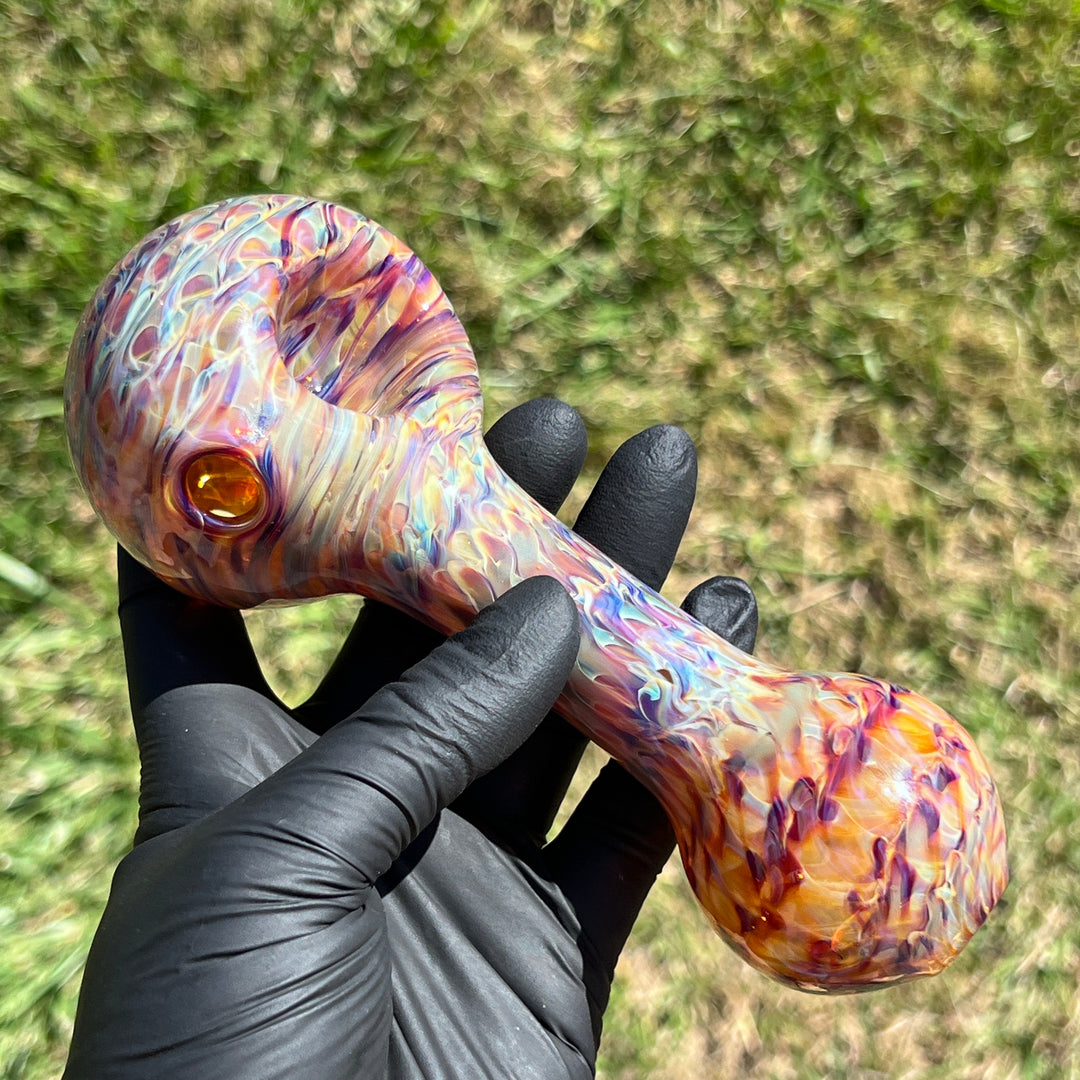 Multi-colored Jumbo Spoon Glass Pipe Jedi Glassworks   