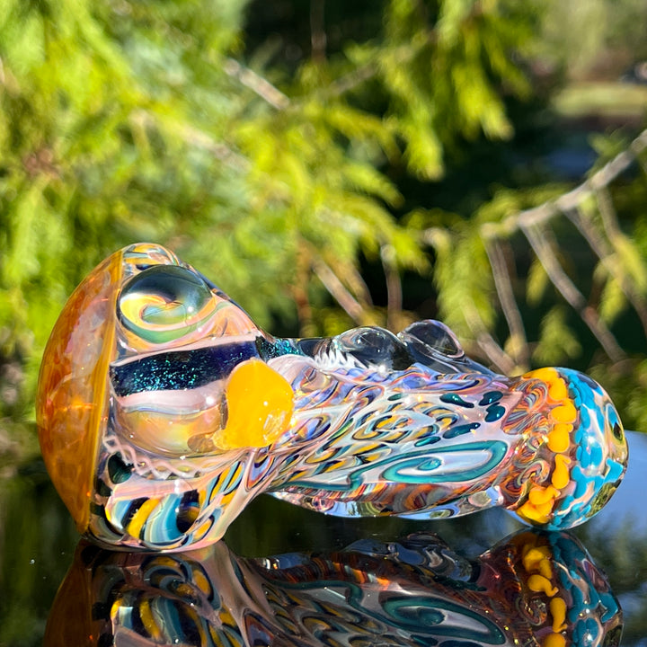 Molten Thick and Twisted Pipe Glass Pipe Molten Imagination