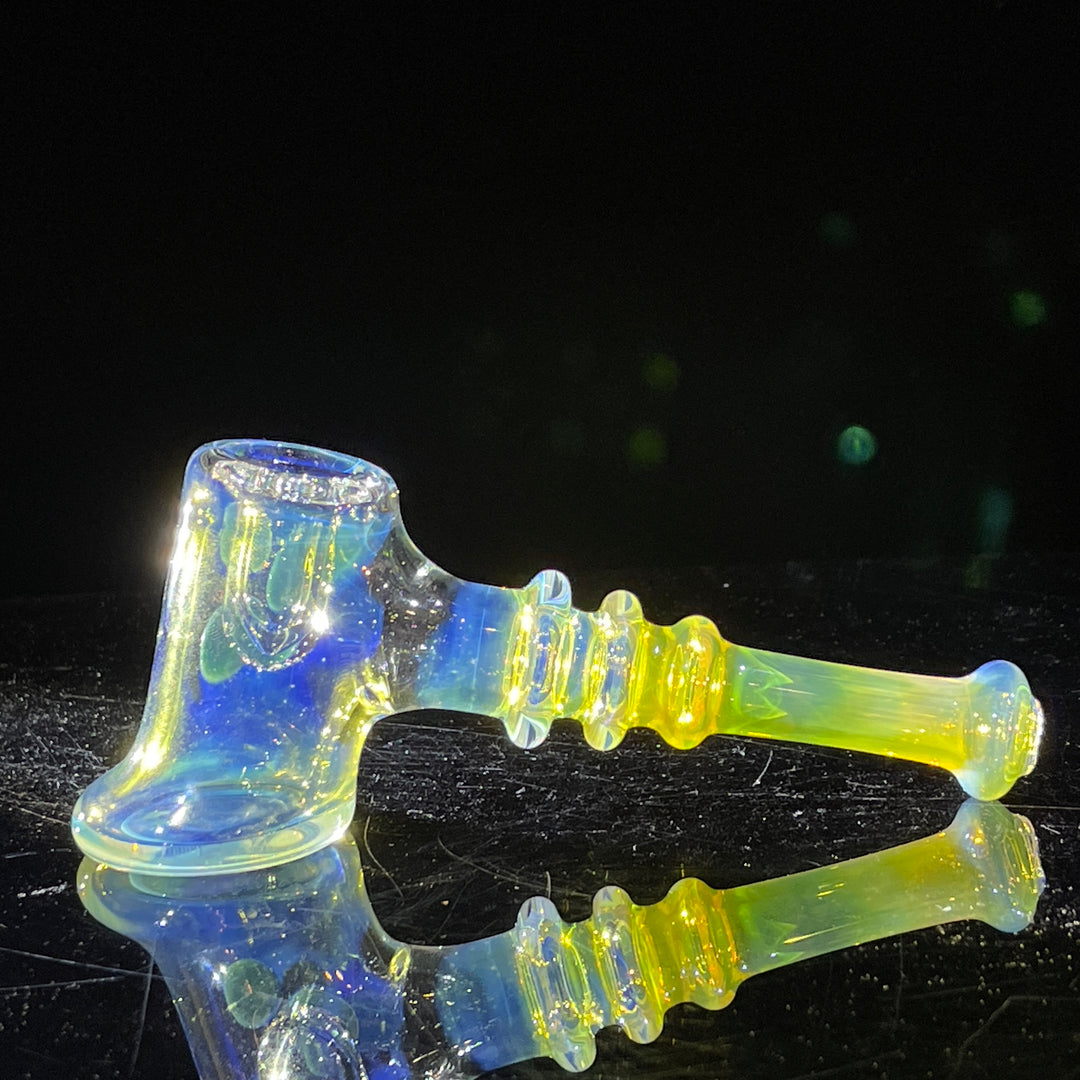 Silver Fumed Hash Hammer Glass Pipe Crondo Glassics   