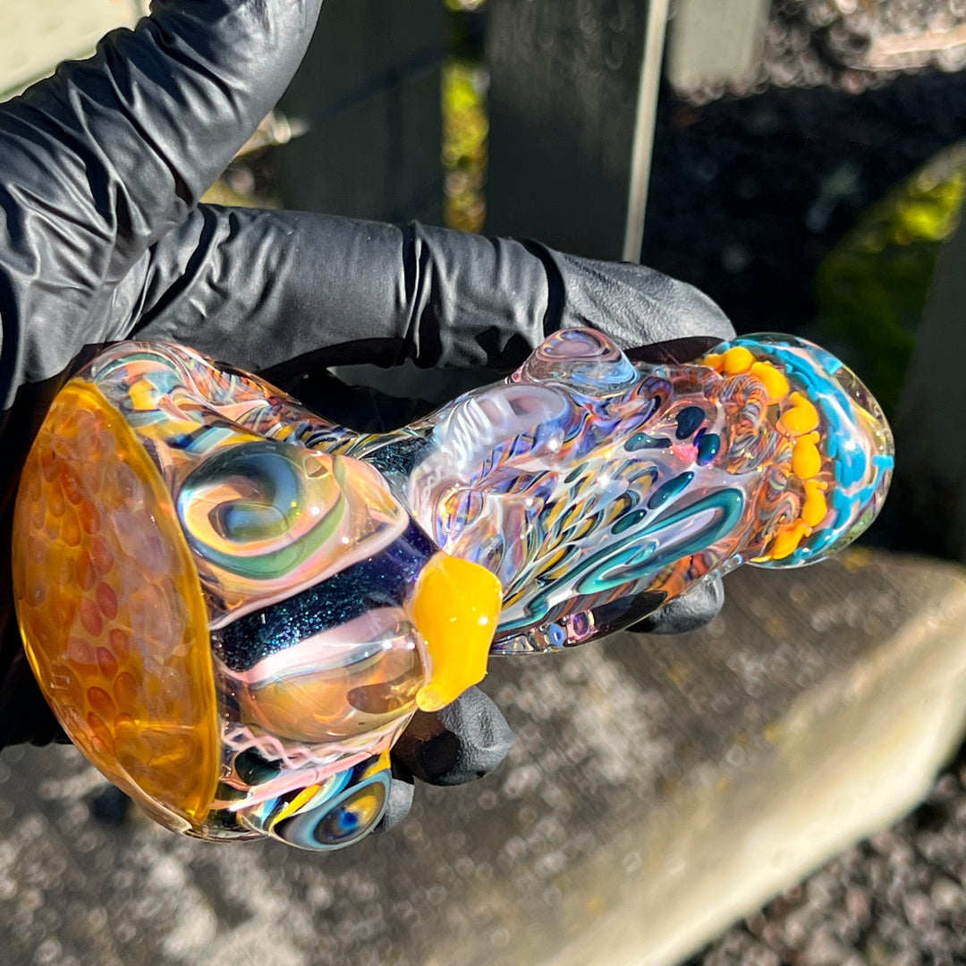 Molten Thick and Twisted Pipe Glass Pipe Molten Imagination