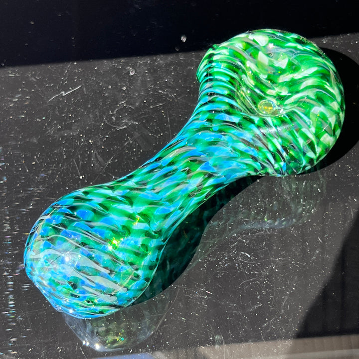 Experimental Green Jumbo Spoon Glass Pipe Jedi Glassworks   