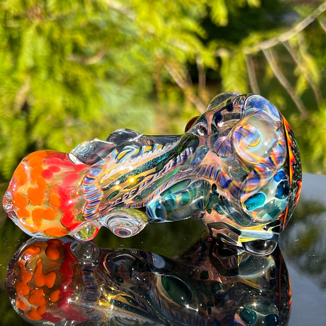 Thick and Twisted Wig Wag Pipe Glass Pipe Molten Imagination