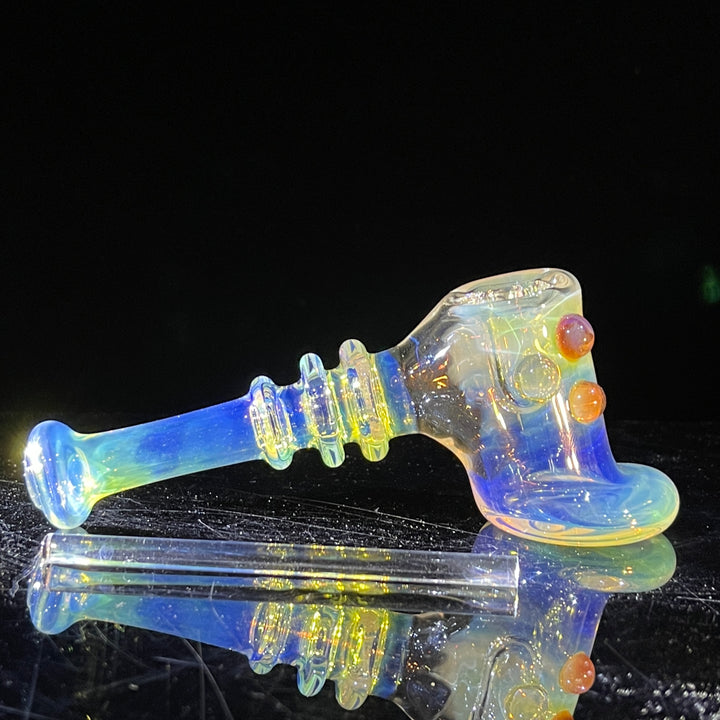 Silver Fumed Hash Hammer Glass Pipe Crondo Glassics   