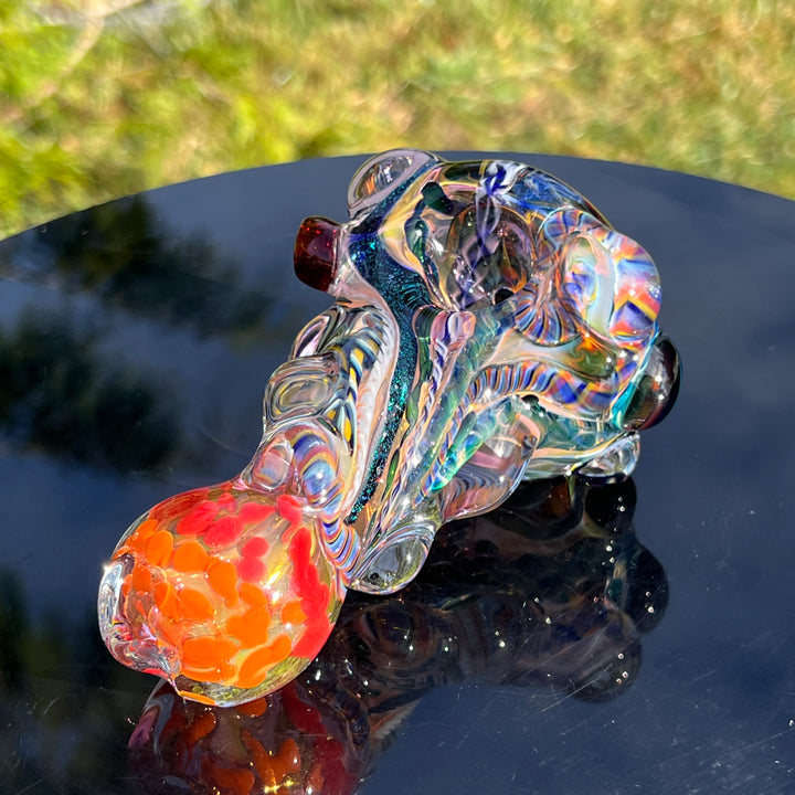 Thick and Twisted Wig Wag Pipe Glass Pipe Molten Imagination