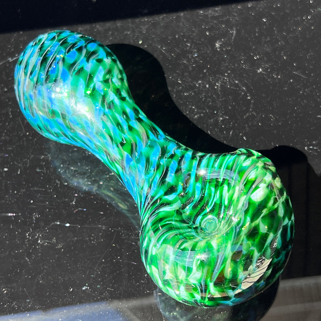 Experimental Green Jumbo Spoon Glass Pipe Jedi Glassworks   