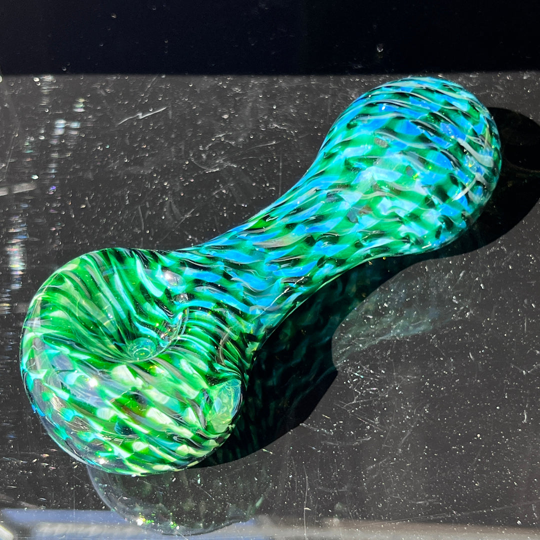 Experimental Green Jumbo Spoon Glass Pipe Jedi Glassworks   