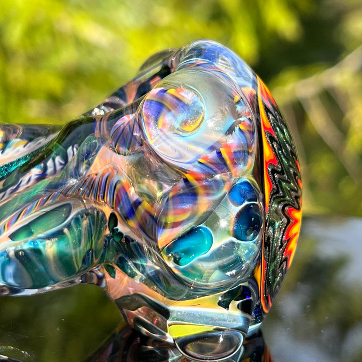 Thick and Twisted Wig Wag Pipe Glass Pipe Molten Imagination