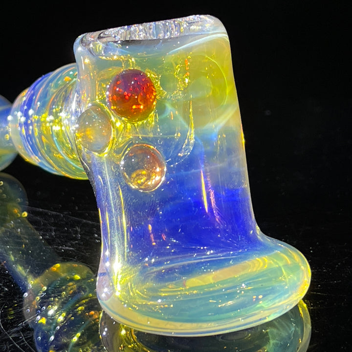 Silver Fumed Hash Hammer Glass Pipe Crondo Glassics   