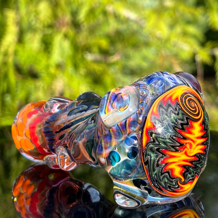 Thick and Twisted Wig Wag Pipe Glass Pipe Molten Imagination