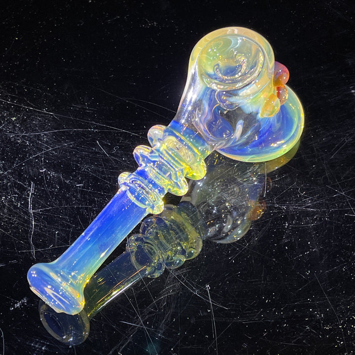 Silver Fumed Hash Hammer Glass Pipe Crondo Glassics   