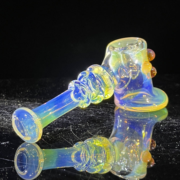 Silver Fumed Hash Hammer Glass Pipe Crondo Glassics   