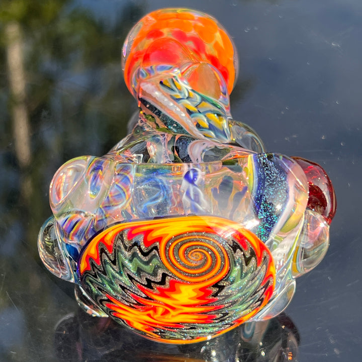 Thick and Twisted Wig Wag Pipe Glass Pipe Molten Imagination