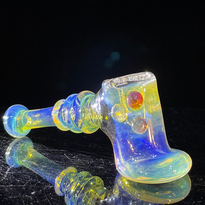 Silver Fumed Hash Hammer Glass Pipe Crondo Glassics   