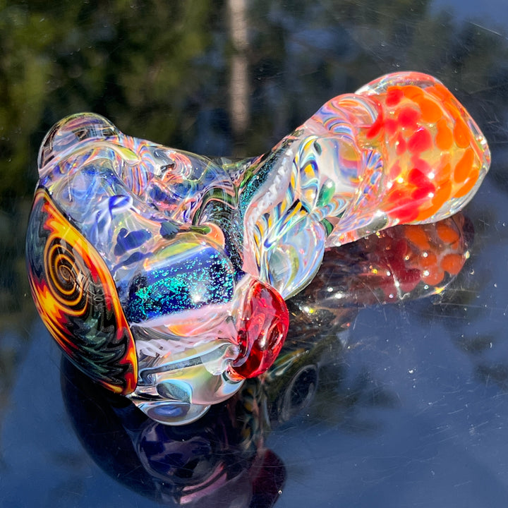 Thick and Twisted Wig Wag Pipe Glass Pipe Molten Imagination