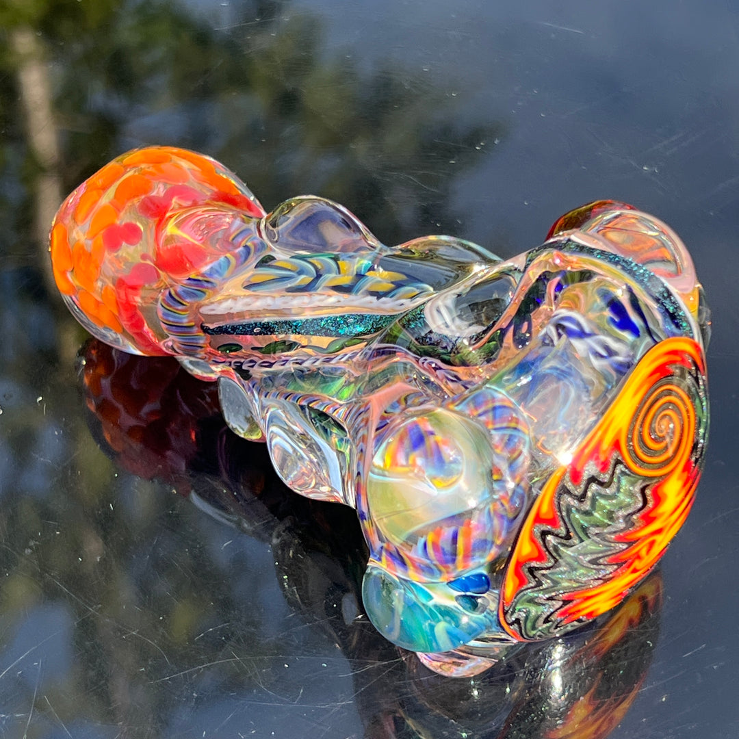 Thick and Twisted Wig Wag Pipe Glass Pipe Molten Imagination