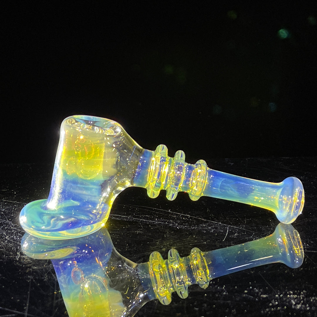 Silver Fumed Hash Hammer Glass Pipe Crondo Glassics   