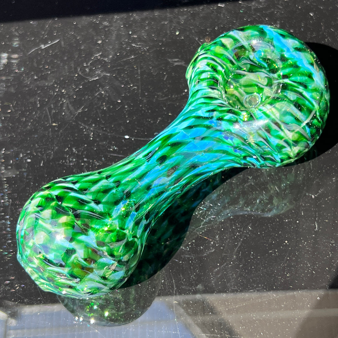 Experimental Green Jumbo Spoon Glass Pipe Jedi Glassworks   