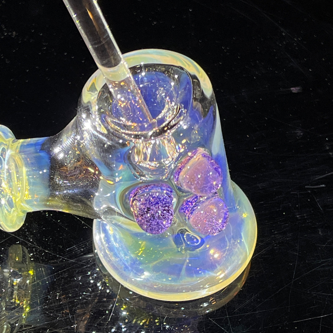 Silver Fumed Hash Hammer Glass Pipe Crondo Glassics   