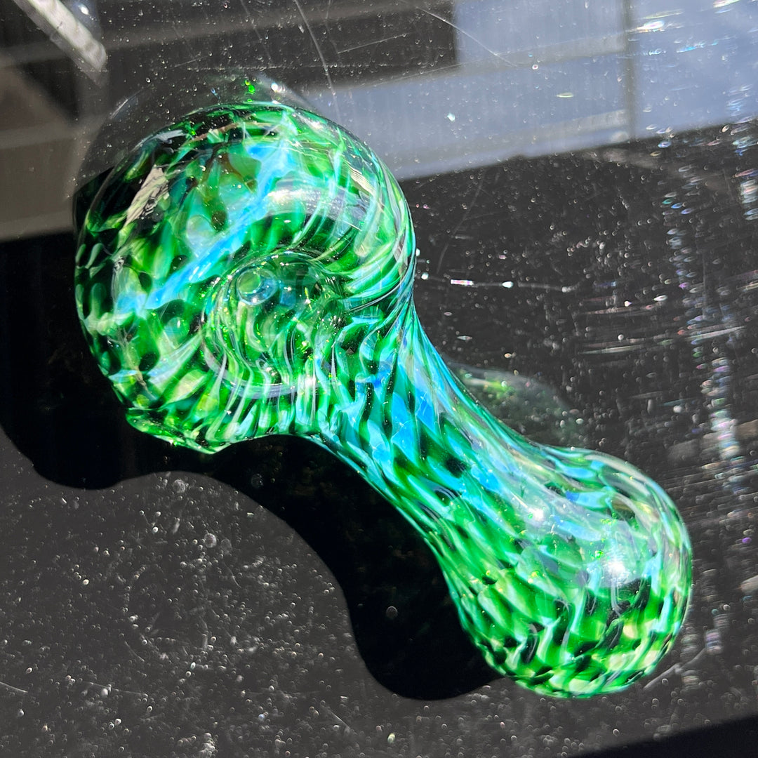 Experimental Green Jumbo Spoon Glass Pipe Jedi Glassworks   