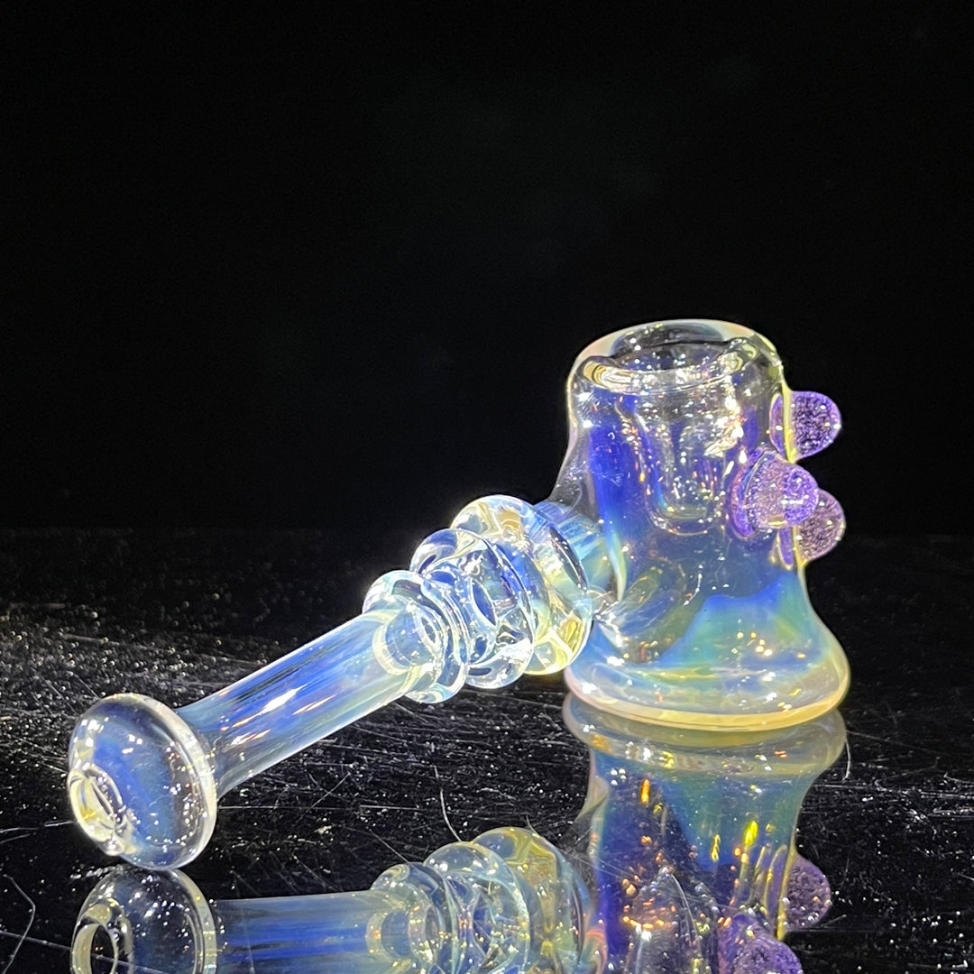 Silver Fumed Hash Hammer Glass Pipe Crondo Glassics   