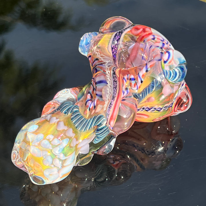 Molten Thick and Twisted Pipe Glass Pipe Molten Imagination