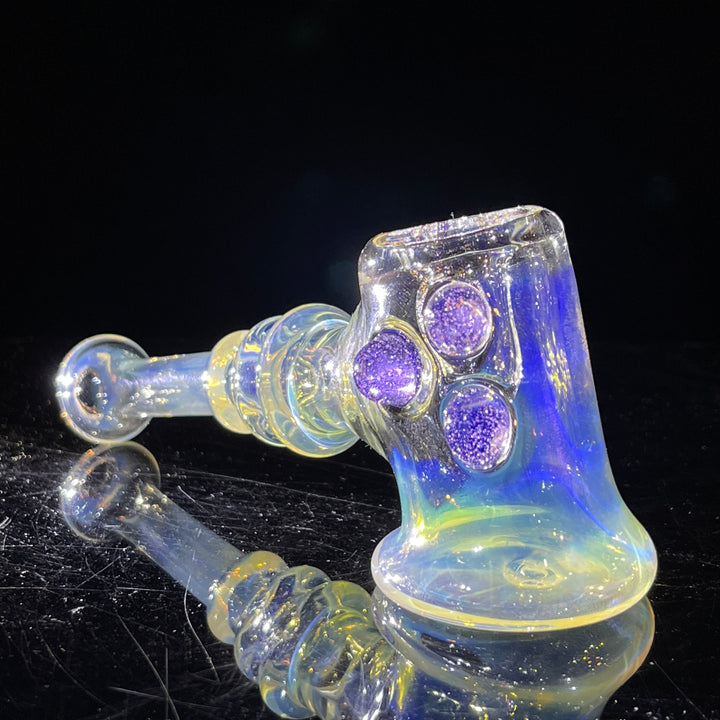 Silver Fumed Hash Hammer Glass Pipe Crondo Glassics   