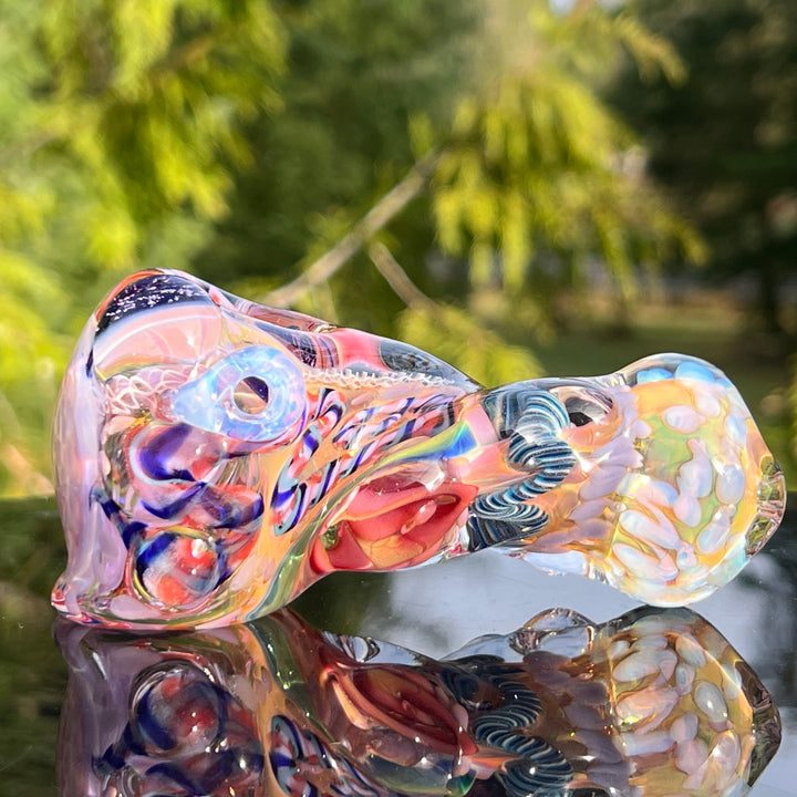 Molten Thick and Twisted Pipe Glass Pipe Molten Imagination