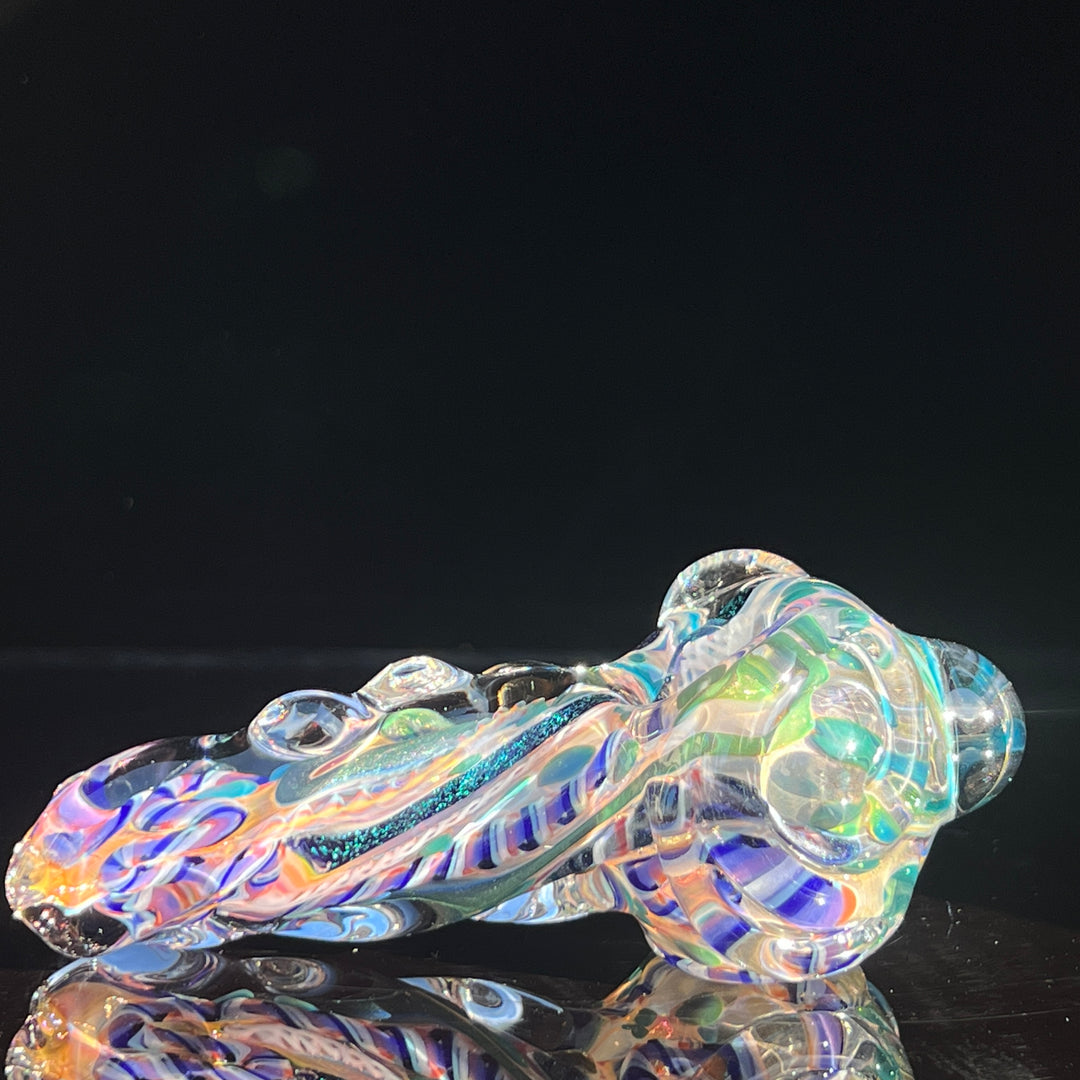 Molten Twisted Chaos Spoon Glass Pipe Molten Imagination