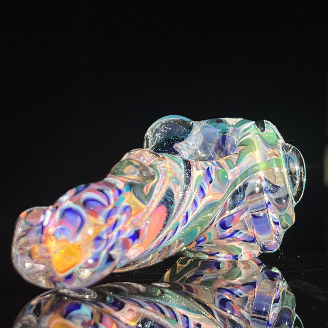 Molten Twisted Chaos Spoon Glass Pipe Molten Imagination