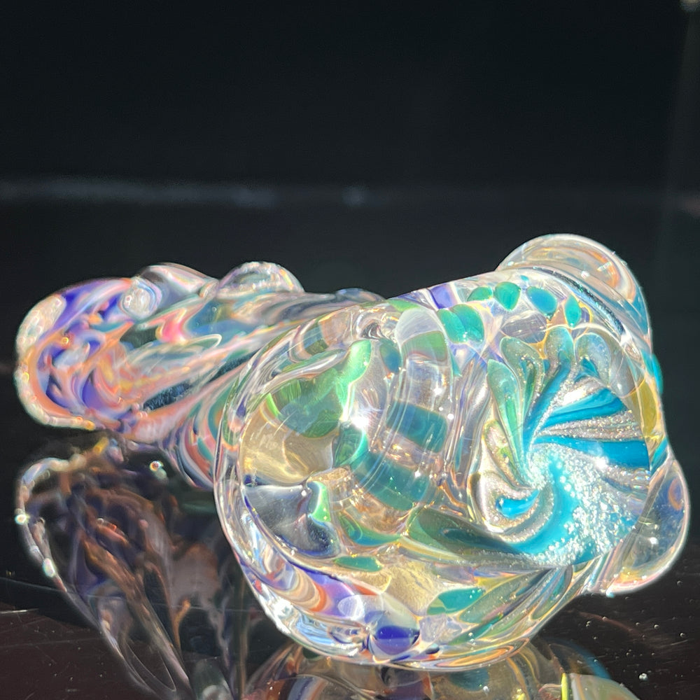 Molten Twisted Chaos Spoon Glass Pipe Molten Imagination