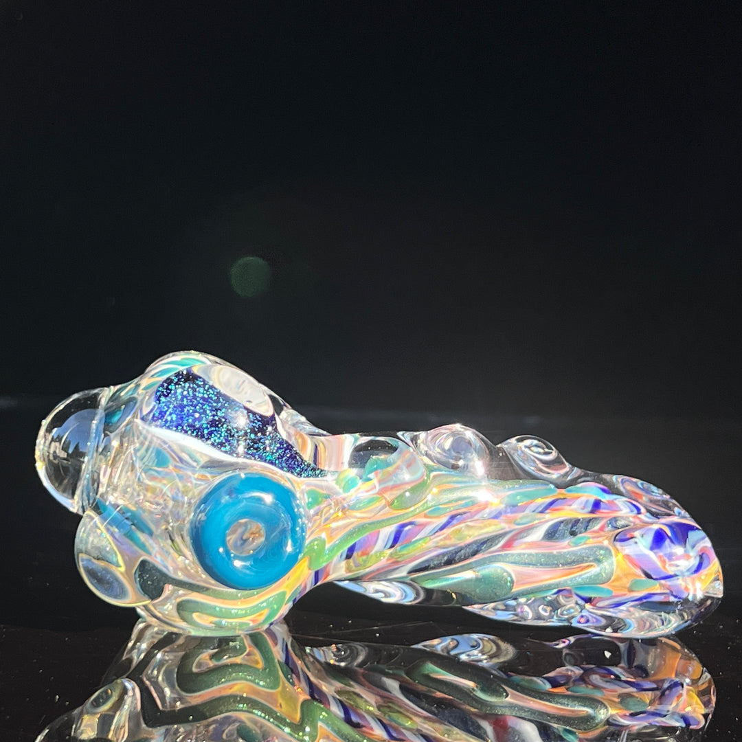 Molten Twisted Chaos Spoon Glass Pipe Molten Imagination