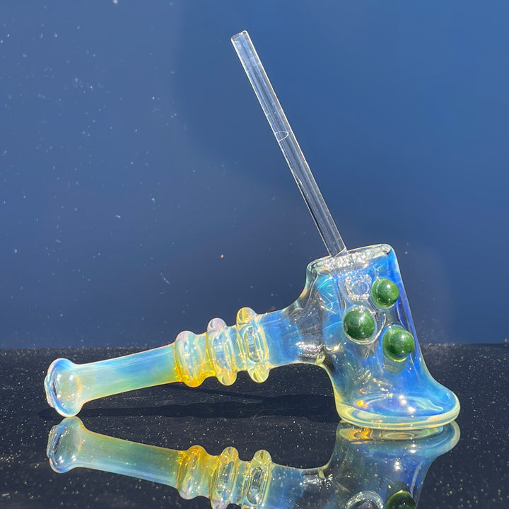 Silver Fumed Hash Hammer Glass Pipe Crondo Glassics   