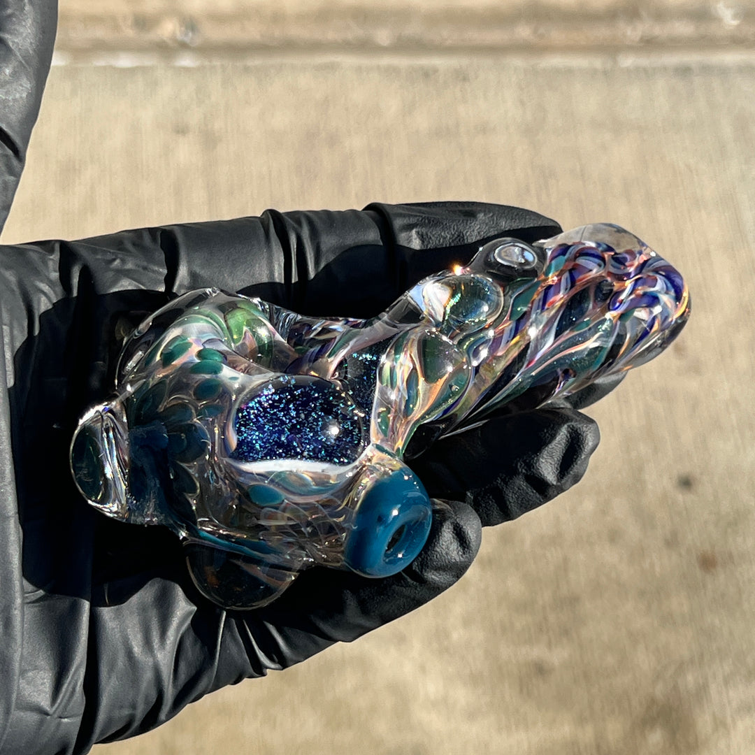 Molten Twisted Chaos Spoon Glass Pipe Molten Imagination