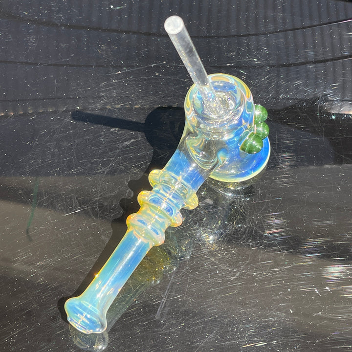 Silver Fumed Hash Hammer Glass Pipe Crondo Glassics   