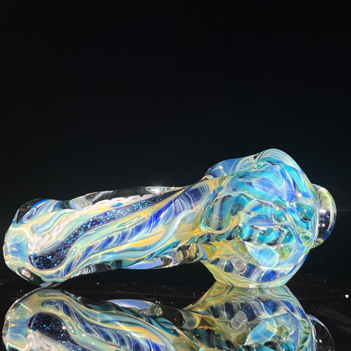 Molten Twisted Chaos Spoon Glass Pipe Molten Imagination