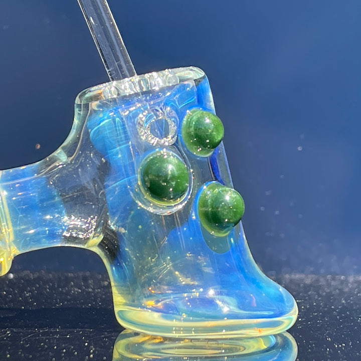 Silver Fumed Hash Hammer Glass Pipe Crondo Glassics   