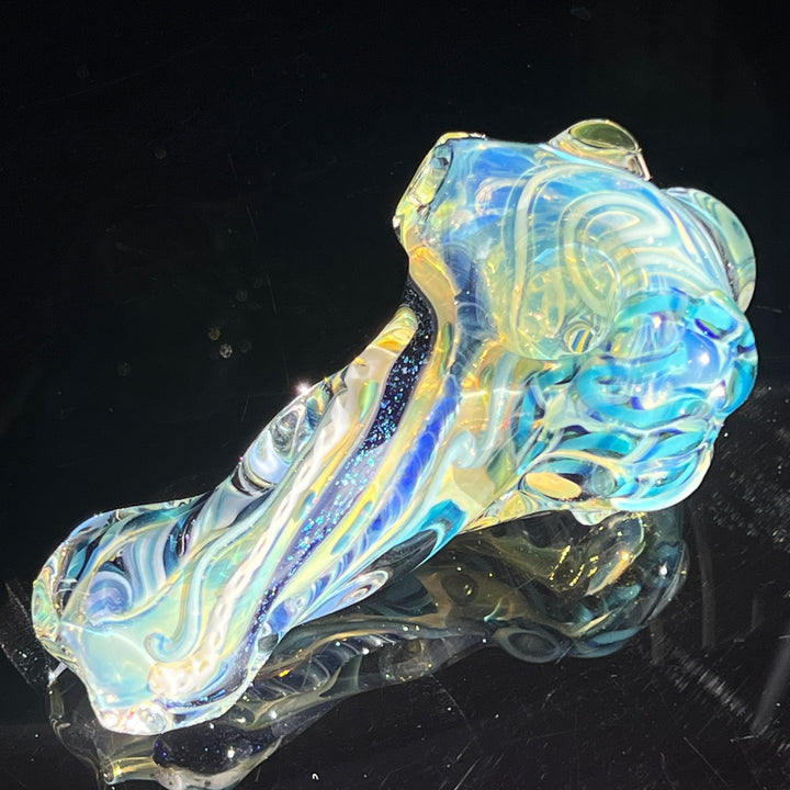 Molten Twisted Chaos Spoon Glass Pipe Molten Imagination