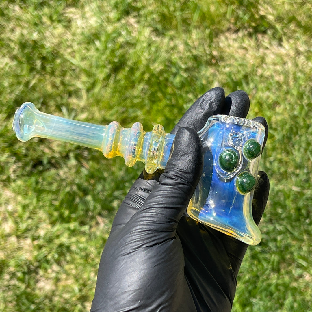 Silver Fumed Hash Hammer Glass Pipe Crondo Glassics   