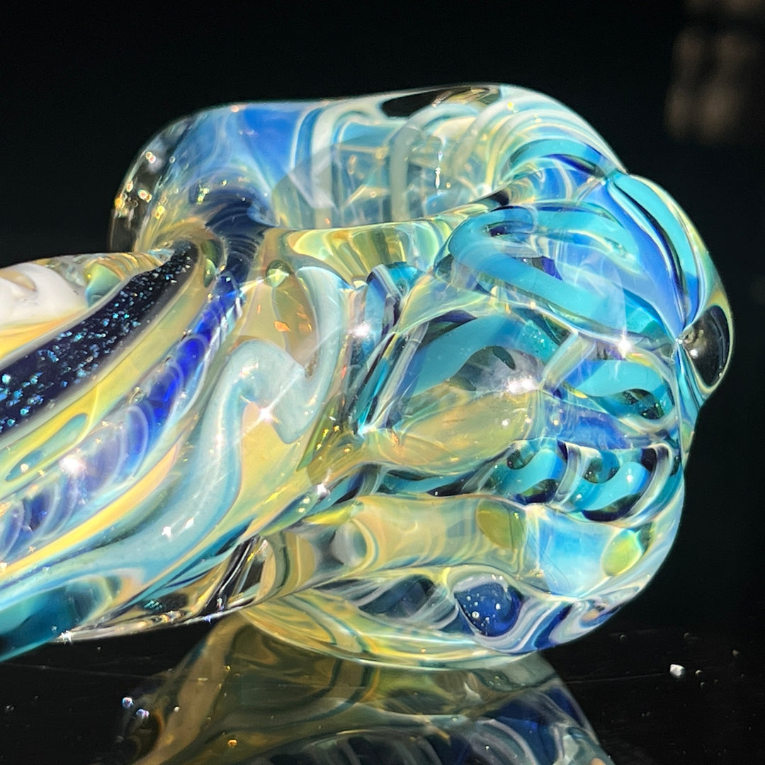 Molten Twisted Chaos Spoon Glass Pipe Molten Imagination