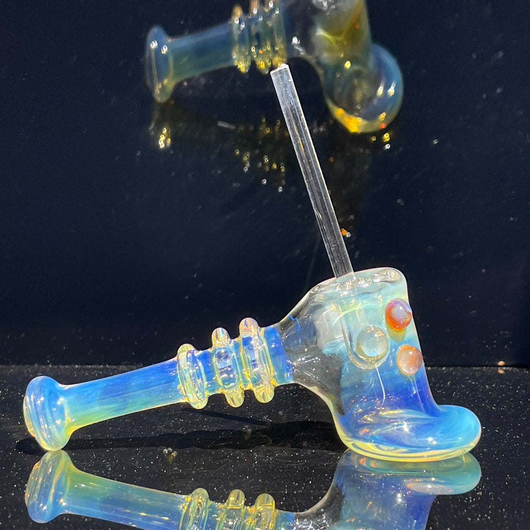 Silver Fumed Hash Hammer Glass Pipe Crondo Glassics   