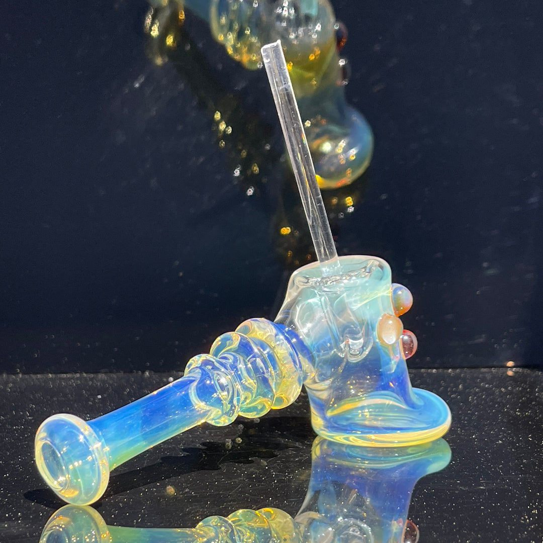 Silver Fumed Hash Hammer Glass Pipe Crondo Glassics   