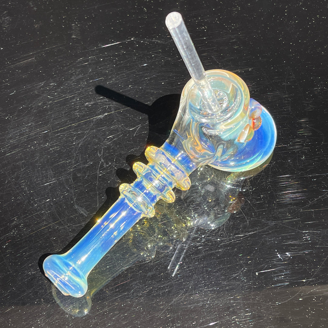 Silver Fumed Hash Hammer Glass Pipe Crondo Glassics   