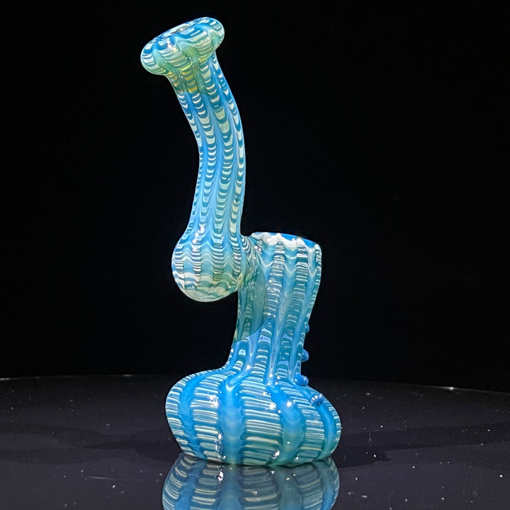 Hand Spun Bubbler Glass Pipe TG