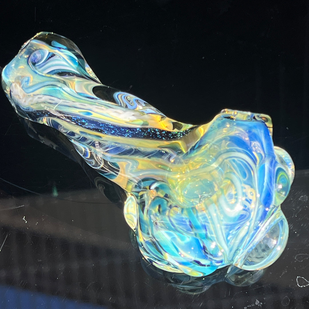 Molten Twisted Chaos Spoon Glass Pipe Molten Imagination