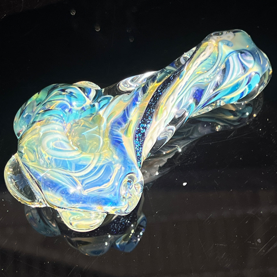 Molten Twisted Chaos Spoon Glass Pipe Molten Imagination